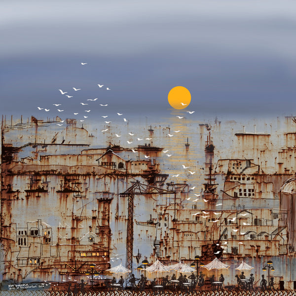 Birds at the Waterfront  2026.  Australian original art print.