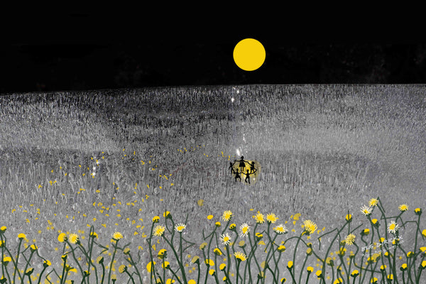 Ring-a-ring a Daisey . Australian original art print.