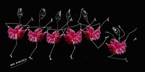 The can can can't girls act 2 . Australian original art print.