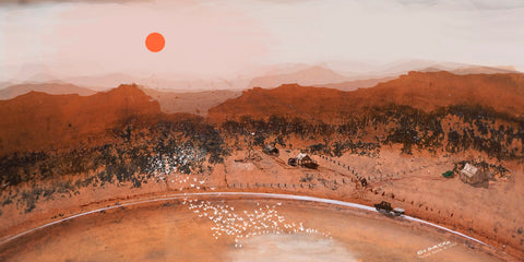 The Last Frontier D .  Australian original art print. (Copy)