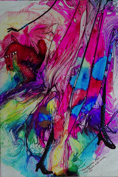 Flamboyance Plus.  Australian original art print.