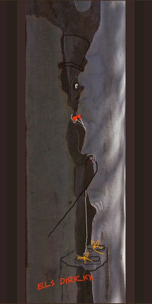 Gentleman  Pop eye on his soap box.  Australian original art print.