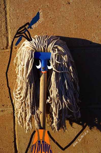 Sadies bad hair day. Australian original art print.