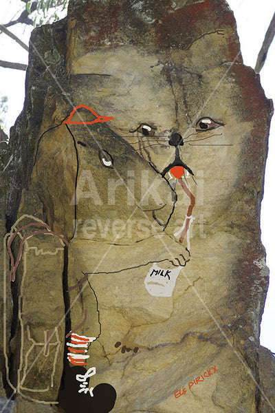 Stone cold milk. Australian original art print.