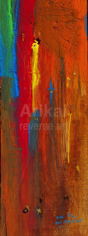 Waiting for the dole. Australian original art print.